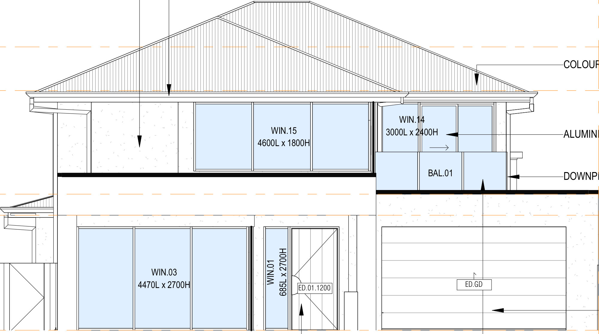 Street elevation drawing